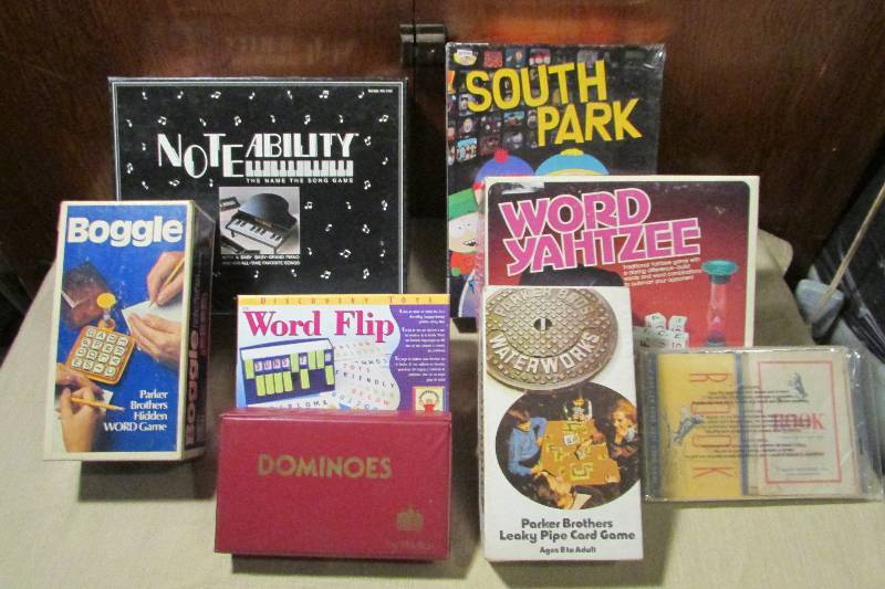 Lot of 8 Vintage Board Games