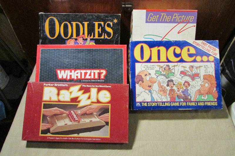 Lot of 5 Vintage Board Games