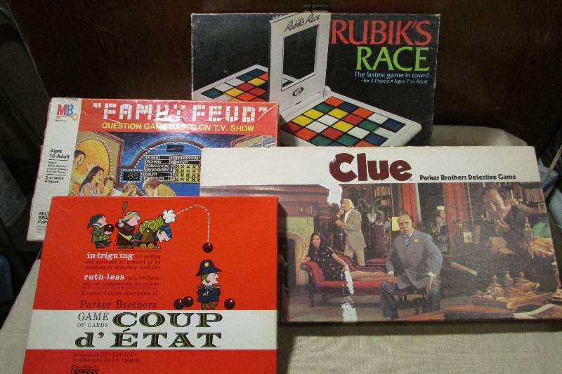 Lot of 4 Vintage Board Games