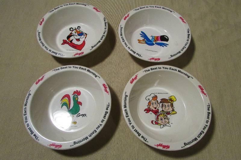 Vintage Kelloggs Cereal Bowls