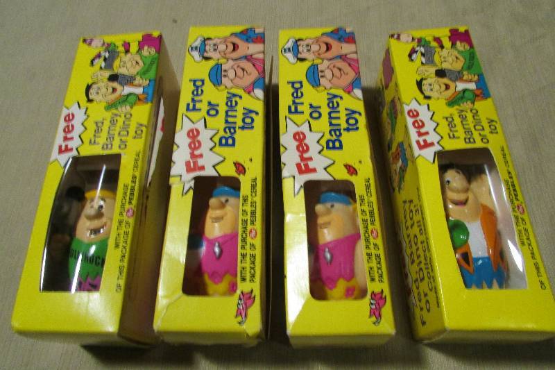 Vintage Flintstones Cereal Box Prizes