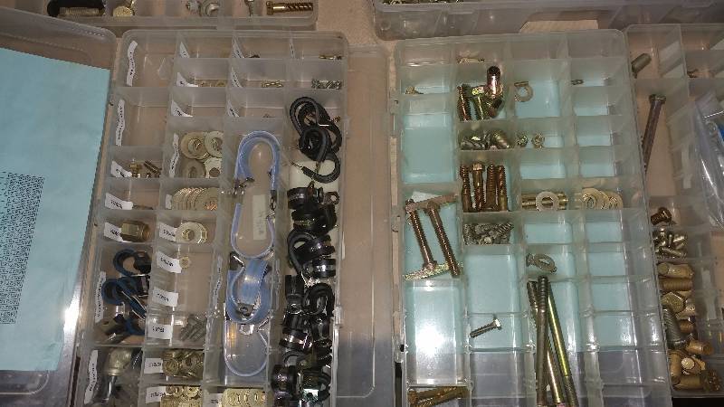 Assortment of Bolts, Nuts, Washers and Misc