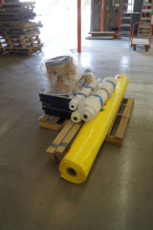 Shelving & Rolls of Plastic