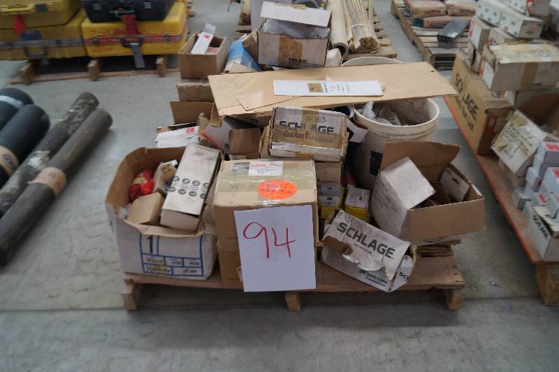 Pallet of Locks, Hinges & More