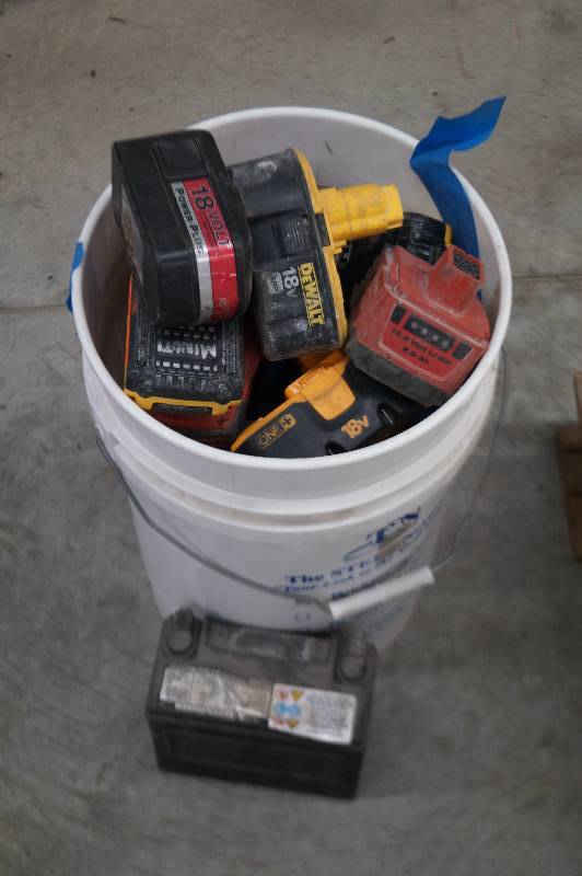 Bucket of Batteries