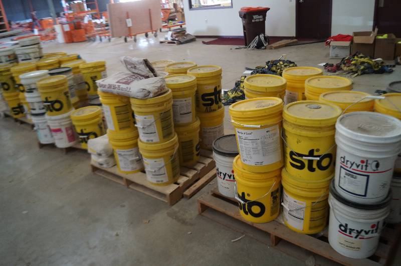 Pallets of Stucko Materials