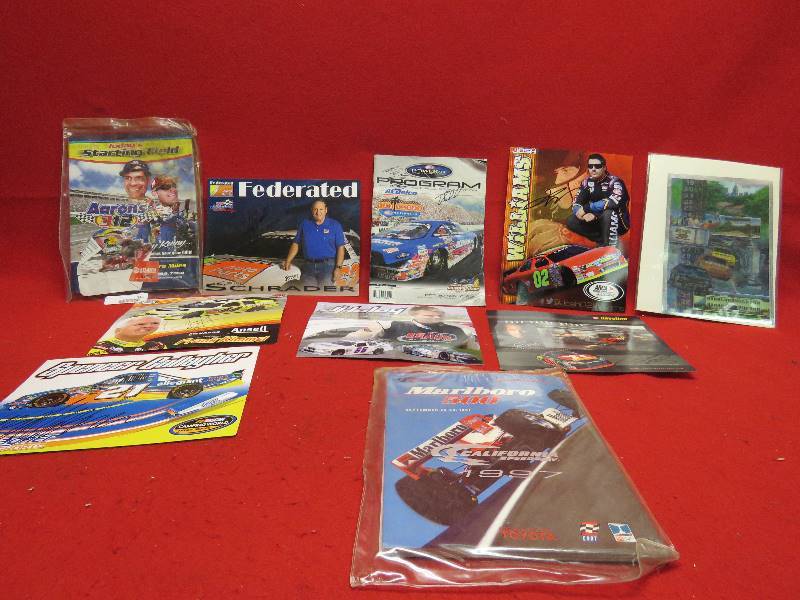 Autographed Racing Memorabilia