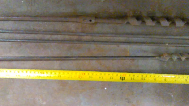 lot 45 image: Long Drill bits, including one 10 ft.