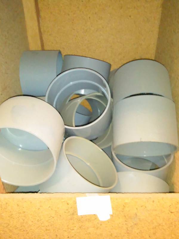 lot 83 image: 6-inch conduit couplers