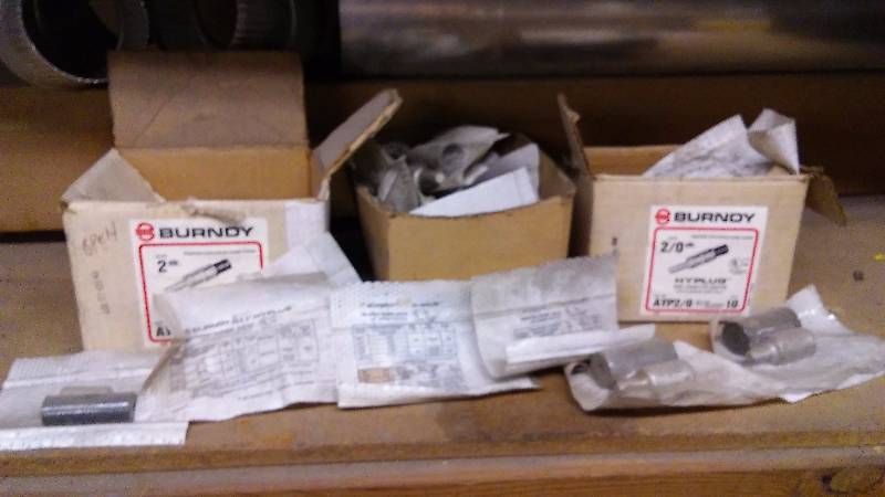 lot 113 image: Burndy Hy-Plug Wire Connector Adapters, 3 partial boxes