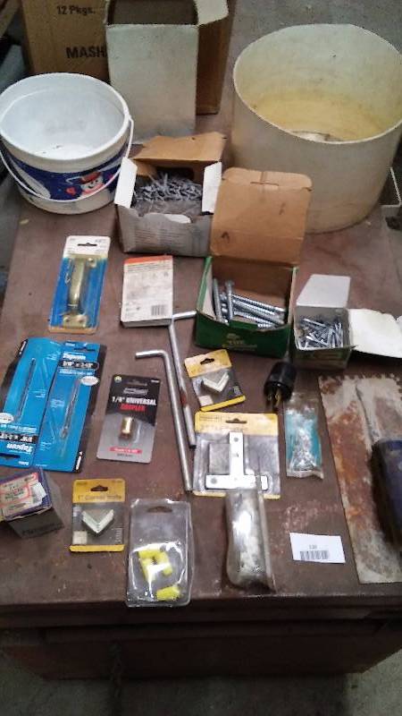 lot 120 image: Misc. Supply Lot, Bostitch Staples, Tapcon Concrete Drill Bits