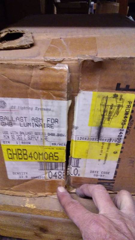 lot 133 image: GE Ballast Exterior Light, PRO 495-145596 New in Box