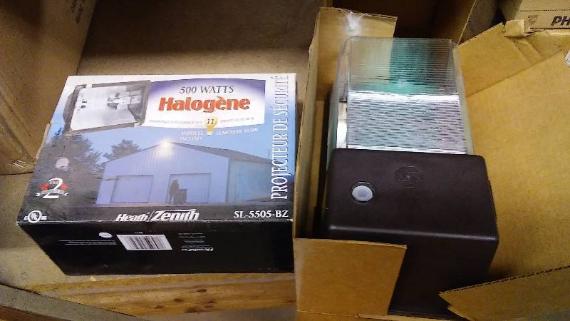 lot 154 image: Exterior Halogen Light Kits (2) Model No. C3350B-L-Cl