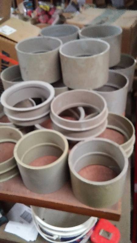 lot 174 image: 6 Inch Couplers and reducer sleeves