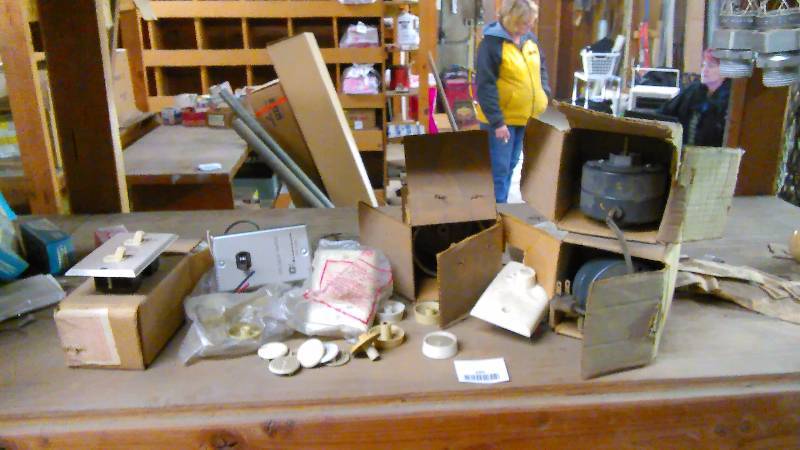 lot 195 image: Motors and Switches, Knobs, and a Rotary Fan