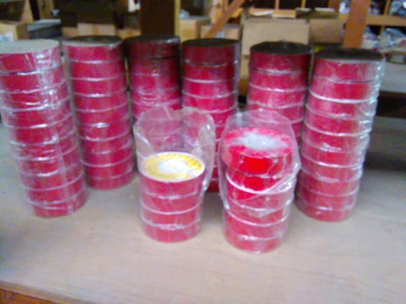 lot 203 image: PVC Insulating Tape Red (70 rolls)