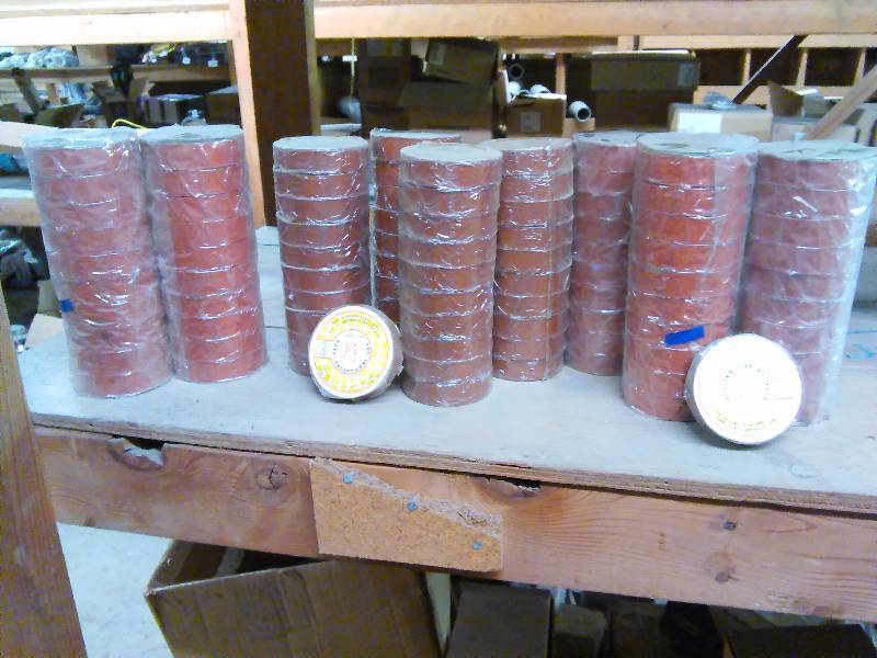 lot 204 image: PVC Insulating Tape � Copper Brown (92 rolls)