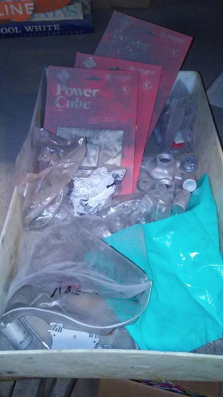 lot 217 image: Misc. Hardware and Power cube inline Track lighting (3)