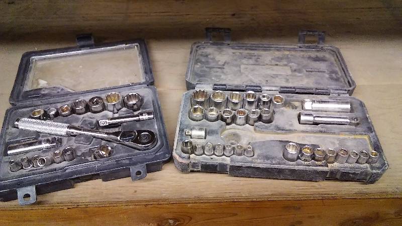 lot 233 image: Socket Set (2) One complete, by Craftsman SAE