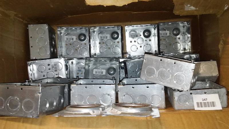 lot 247 image: Galvanized Double Boxes (20)