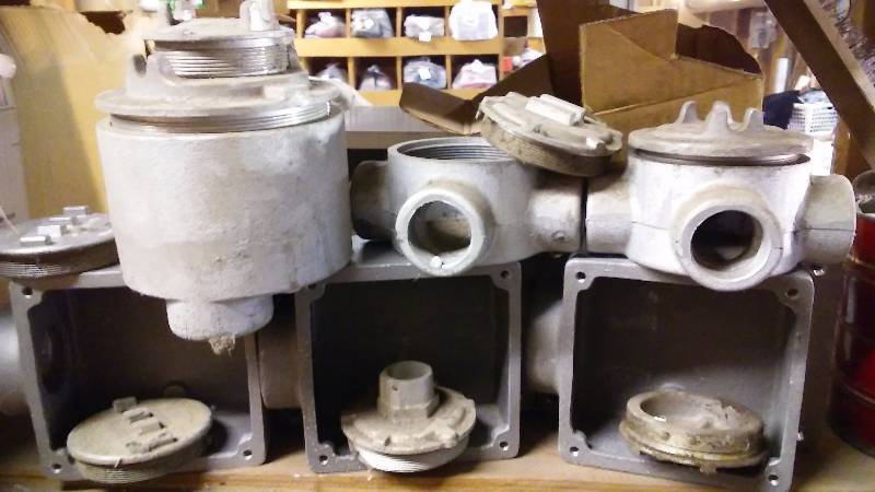 lot 248 image: Explosion Proof Misc. Cast with caps, Size Variety