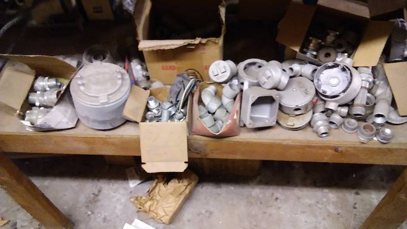 lot 251 image: Explosion Proof Fittings and Cast, include � and 1 inch universal unions