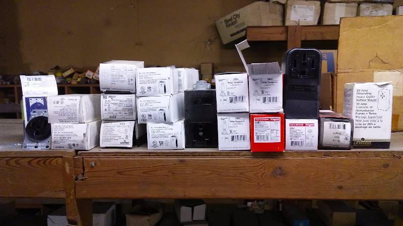 lot 268 image: 230 Volt Wall Receptacles  Range Receptacles