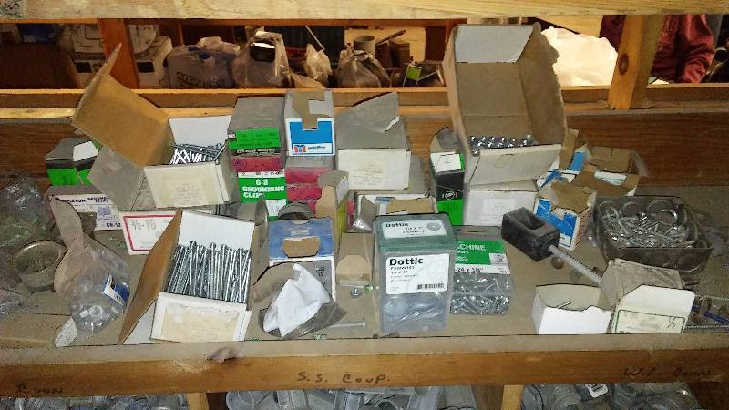 lot 301 image: Multiple boxes misc. bolts, nuts and washers