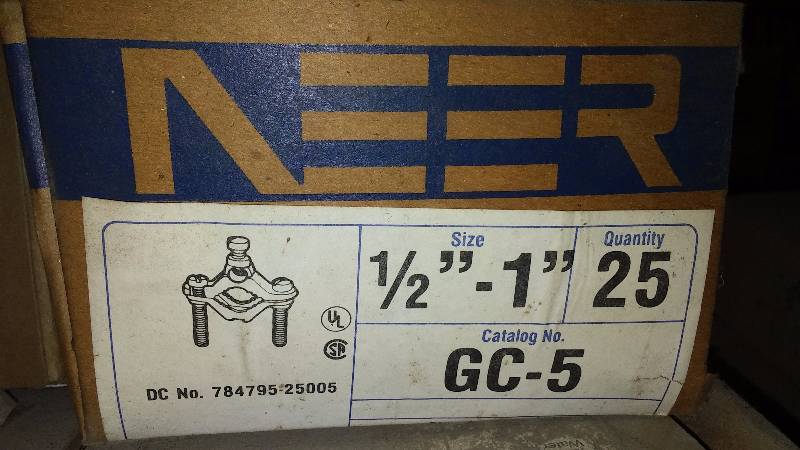 lot 305 image: Boxes of Grounding Clamps (7) 25 per box