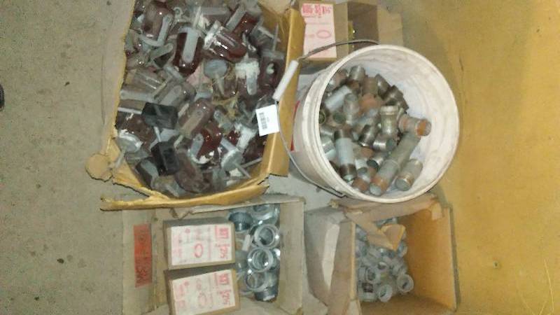 lot 323 image: Nipple, Bushings, lock nuts and insulators