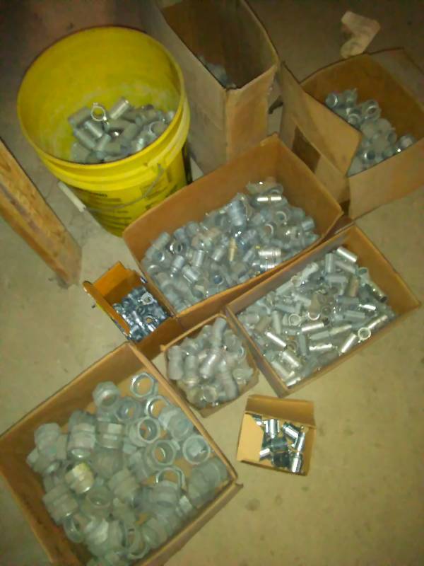 lot 371 image: Large Lot of Misc. Conduit Connectors � See pictures for full description