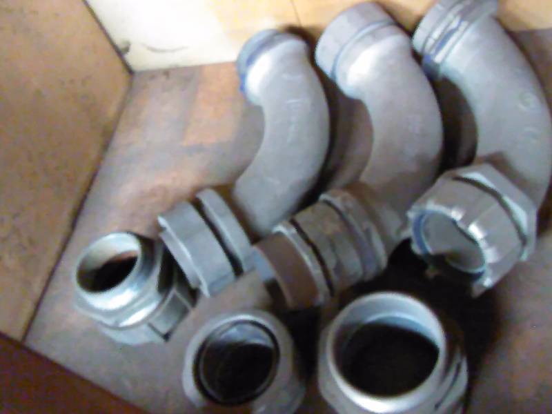 lot 373 image: 3 and 3 � Inch Cast Conduit, Elbows and Connectors, Seal Tight