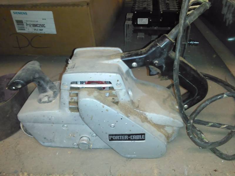 lot 533 image: Porter Cable Belt Sander � needs new cord, 3 x 24 Inch Sander Model 361