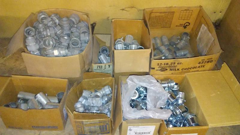 lot 388 image: Variety of Conduit Couplings and Connectors � See Pictures for Details.
