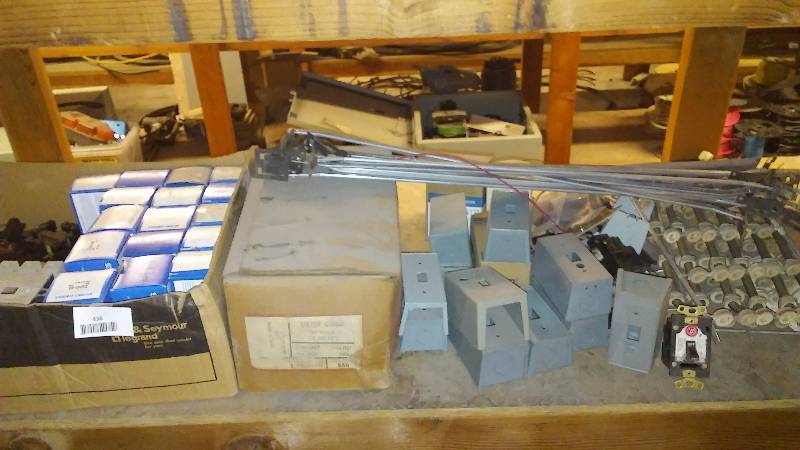 lot 436 image: Solenoid Valves, (approx. 16), Case of Dryer Cords (approx. 12cords) and misc.