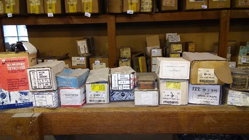 lot 446 image: Large Lot of Misc.  All Weather Time-All, Nylon Anchors, Ramset Redhead, Sheet Metal Screws, Mushroom Toggle and more