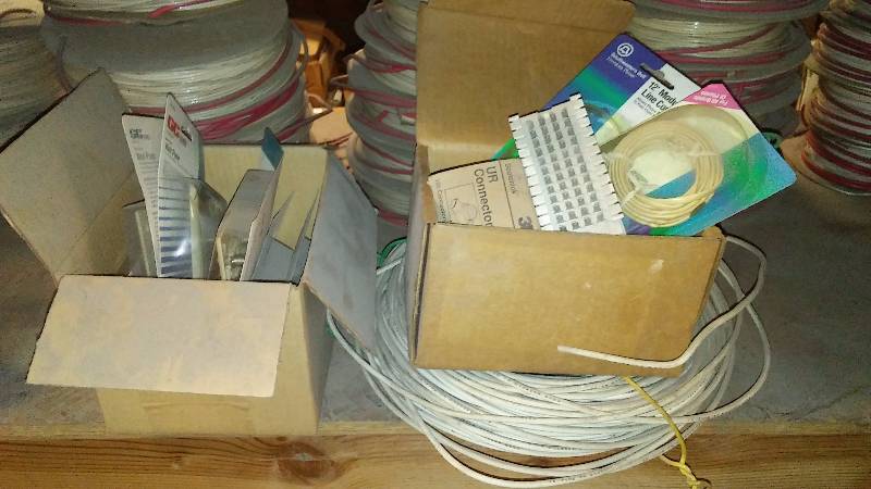lot 468 image: Video and Telephone Hook ups and wire