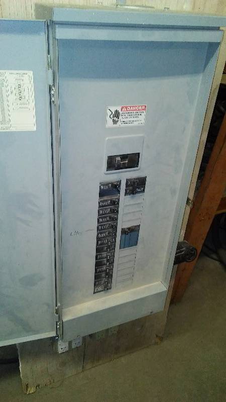 lot 491 image: Temporary Service Box, by Cutler Hammer, 150 AMP Box  Used - in great condition