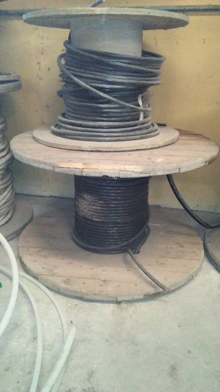 lot 546 image: Wire Spools, Heavy gauge (2) See Pictures for details