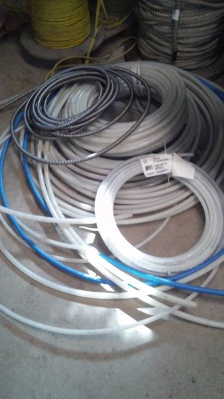 lot 551 image: White, Aquapex Tubing, � inch and flex conduit