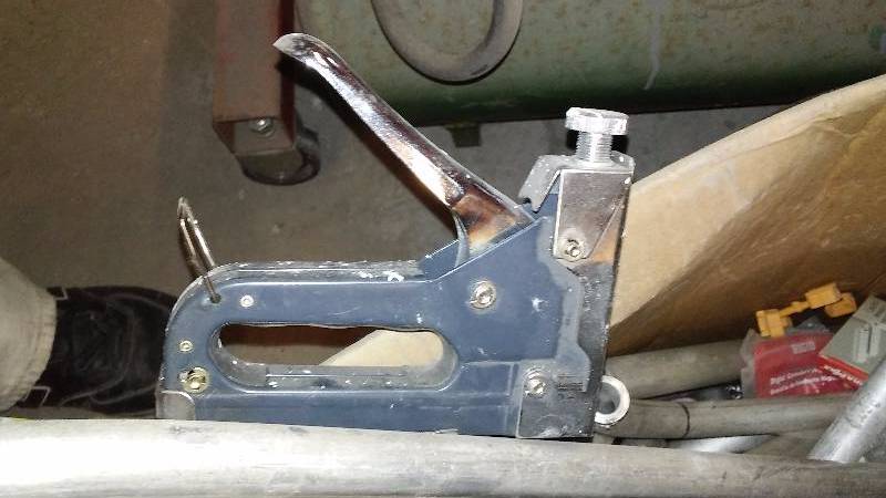 lot 558 image: Misc. Conduit, staple gun, and more