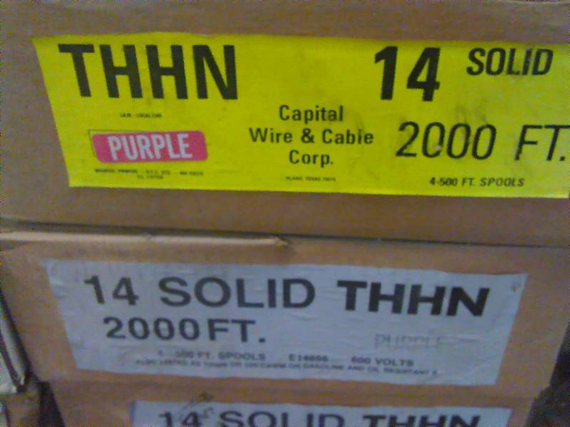 lot 620 image: Wire 14 Solid,4000 ft. Purple