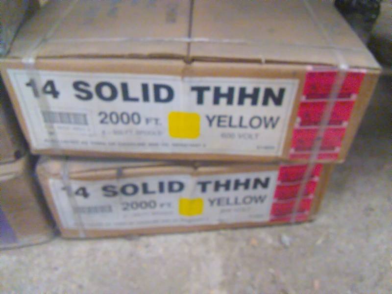 lot 621 image: Wire 14 Solid,4000 ft. Yellow
