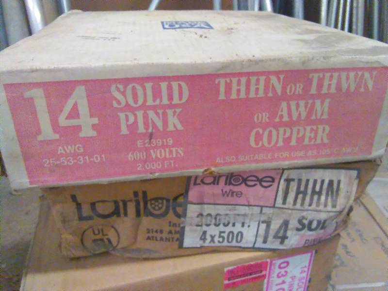 lot 622 image: Wire 14 Solid,4000 ft. Pink