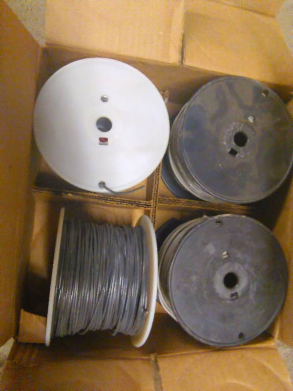 lot 627 image: Wire 14 Solid, 2000 ft. each Gray (4)