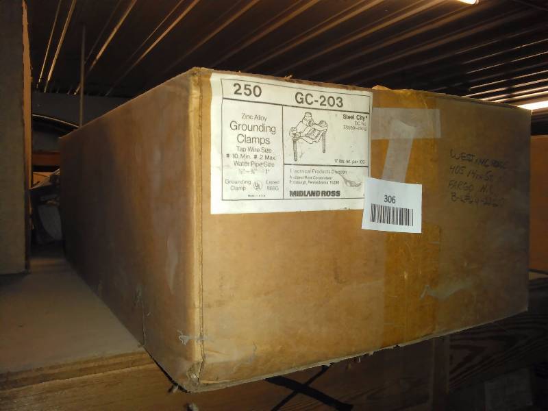 lot 306 image: Boxes of Grounding Clamps (10) 25 per box