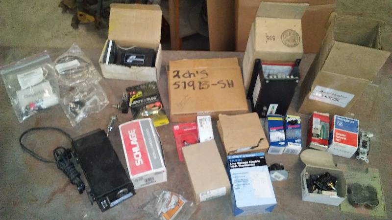 lot 684 image: Misc. Electrical relays, switches and more � See Pictures for Detail