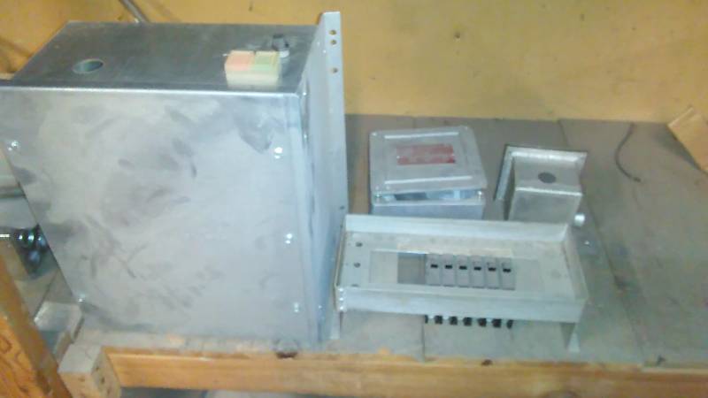 lot 737 image: Breaker Module, Water Tight NEMA Box, cast and Switch Box