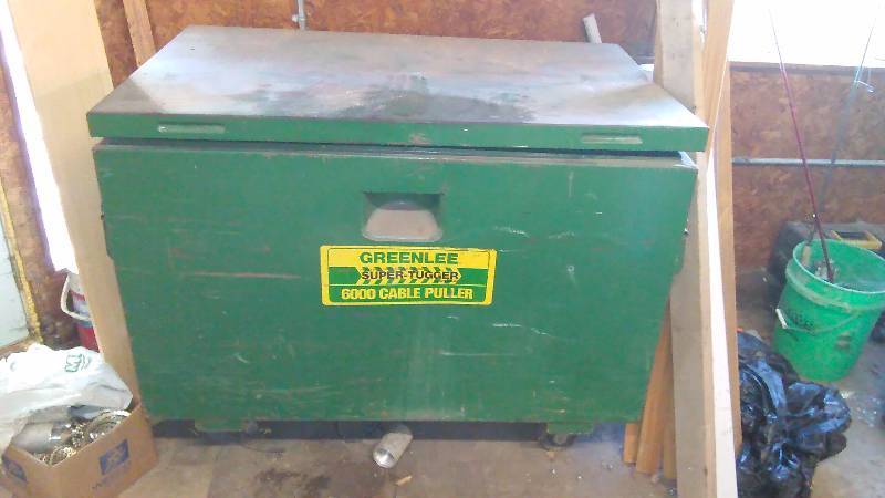 lot 10 image: Greenlee Super Tugger Cable Puller 6000 pound - great working condition