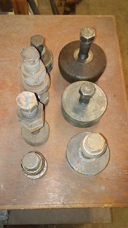 lot 666 image: Knock Out Hole Saw Blade (set of 8) See pictures for size variances